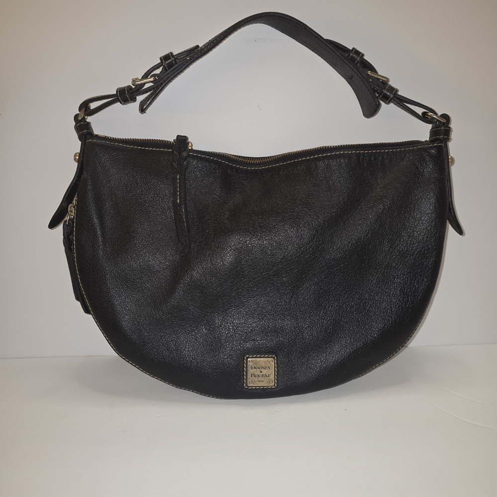 Dooney & Bourke Black Leather Hobo Bag